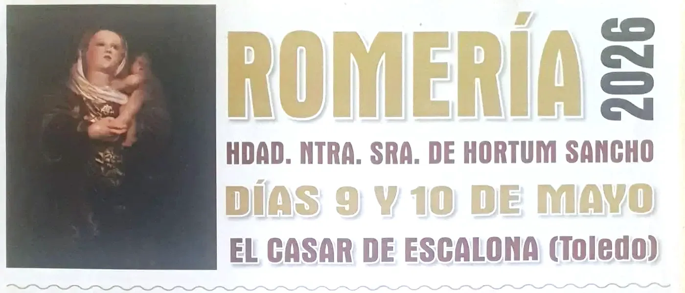 Cartel de la Romería de Hortum Sancho en El Casar de Escalona 2026