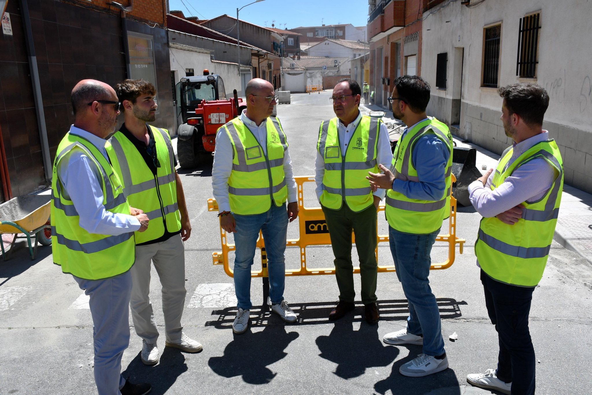 Visita a las obras del Plan de Reurbanización de Barrios de Fuensalida