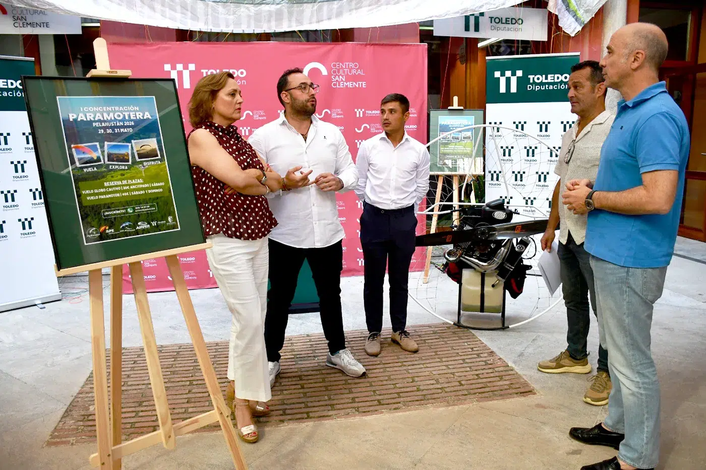 Presentación oficial de la I Concentración Paramotera de Pelahustán en el Centro Cultural San Clemente