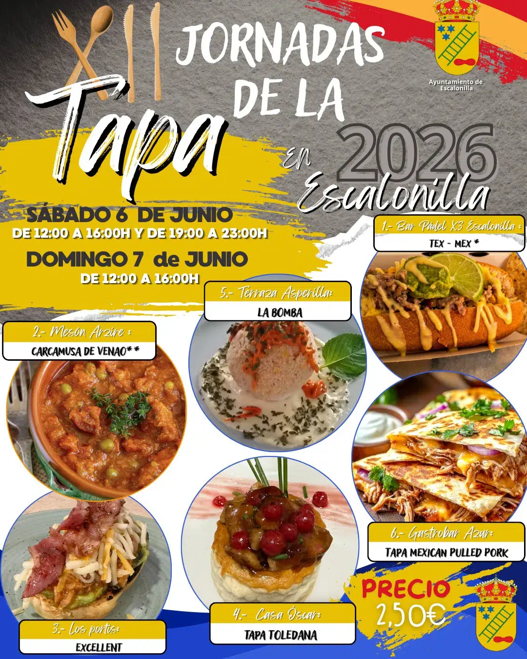 Tapas escalonilla Tapas escalonilla