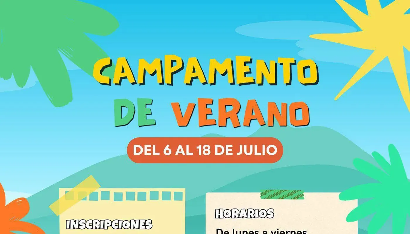 Cartel del Campamento de Verano 2026 organizado por el Ayuntamiento de El Carpio de Tajo
