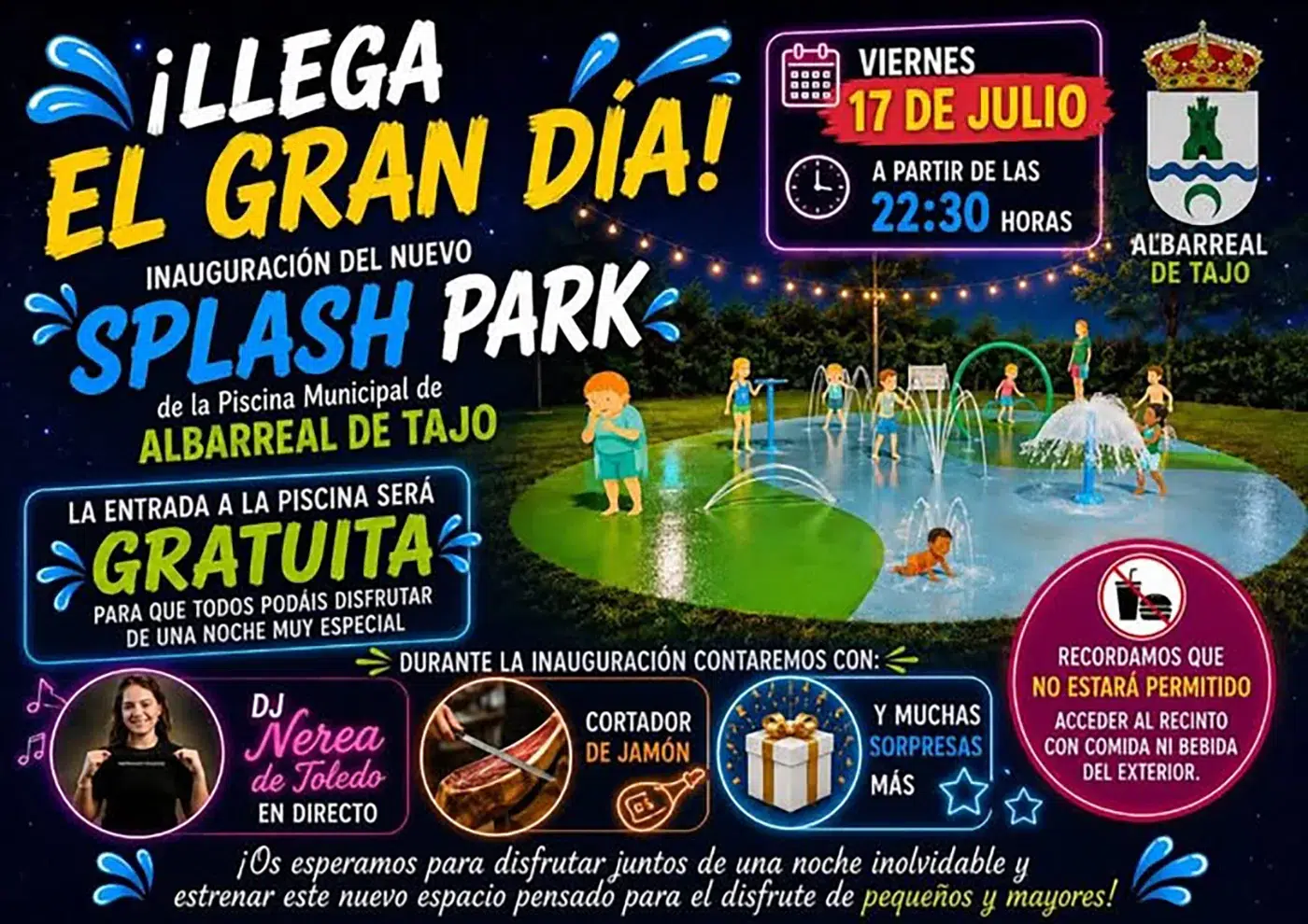 Nuevo Splash Park de la Piscina Municipal de Albarreal del Tajo