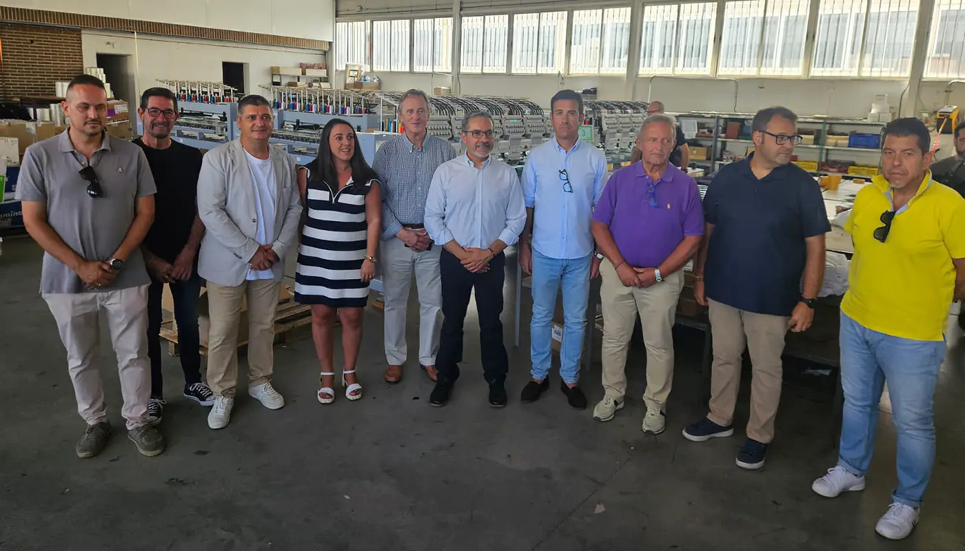 Visita institucional a EVAYSER en Huecas, empresa beneficiaria de ayudas del Grupo de Desarrollo Rural Castillos del Medio Tajo