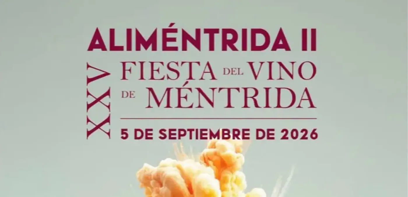 Cartel oficial de la programación del XXV aniversario de la Fiesta del Vino de Méntrida y Alimentrida II.