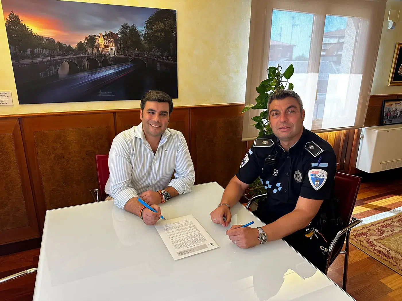 nuevo oficial de la Policía Local de Torrijos en el Palacio de Pedro I.