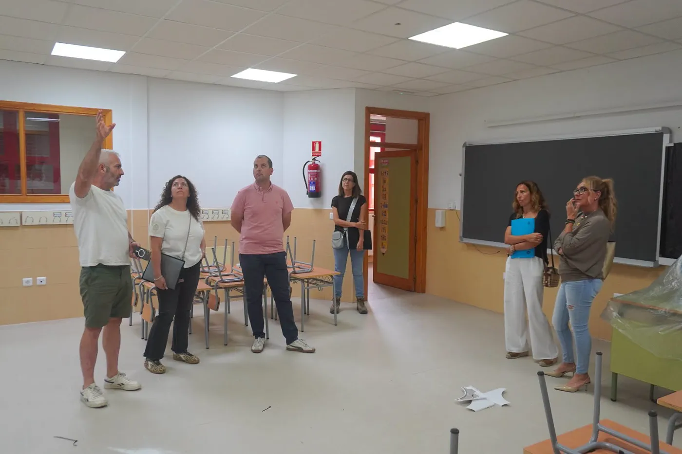 Trabajos de climatización y energía solar en uno de los colegios públicos de Torrijos incluidos en la inversión de más de 630.000 euros.
