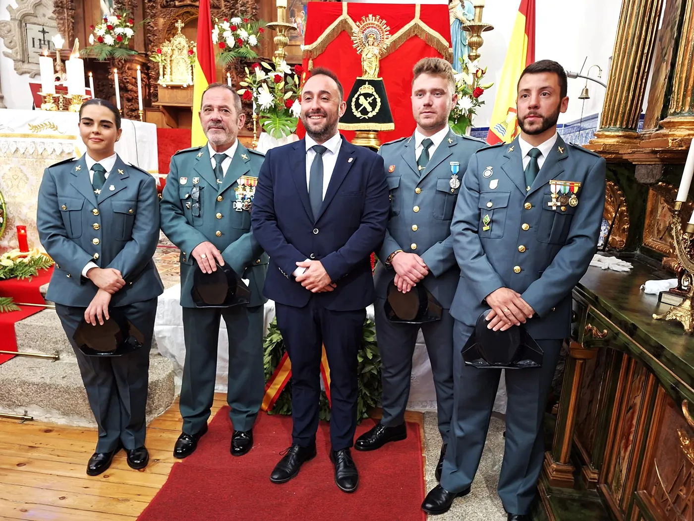 Acto de reconocimiento a la Guardia Civil celebrado en Pelahustán con motivo del Día de la Hispanidad 2026.