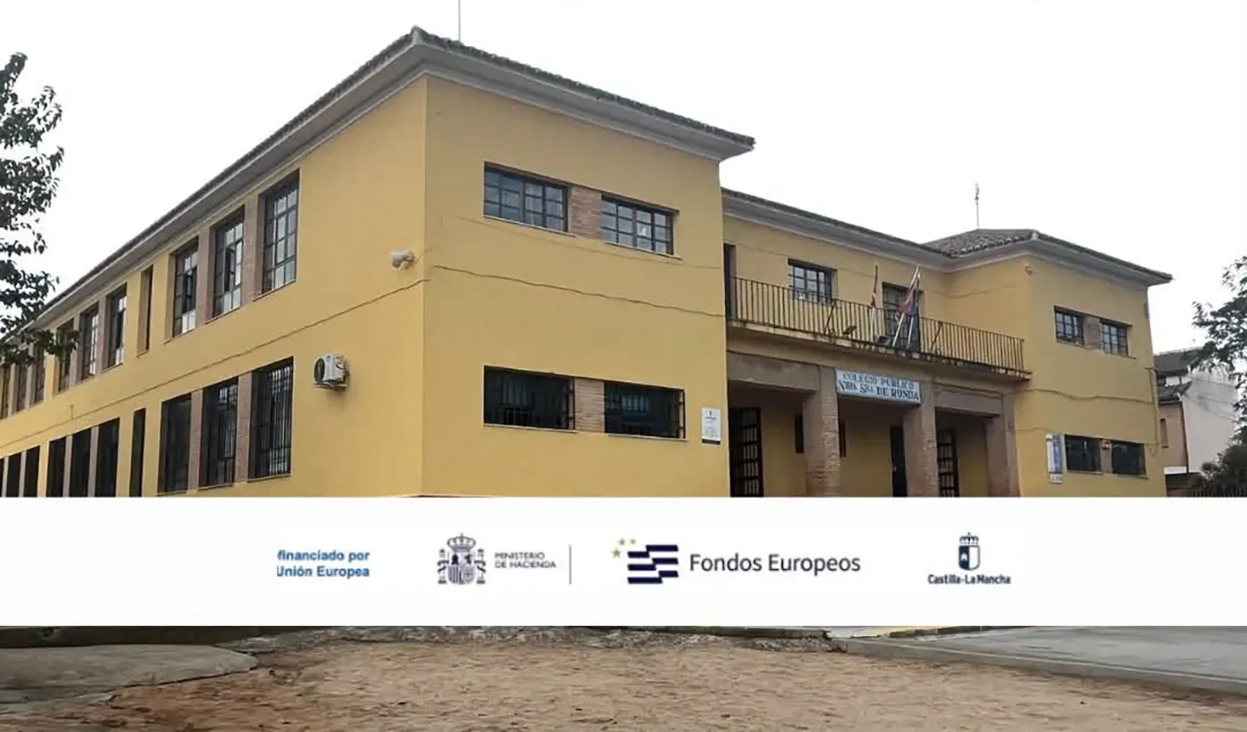 Colegio Público Nuestra Señora de Ronda de El Carpio de Tajo, donde se proyecta la climatización de las aulas.