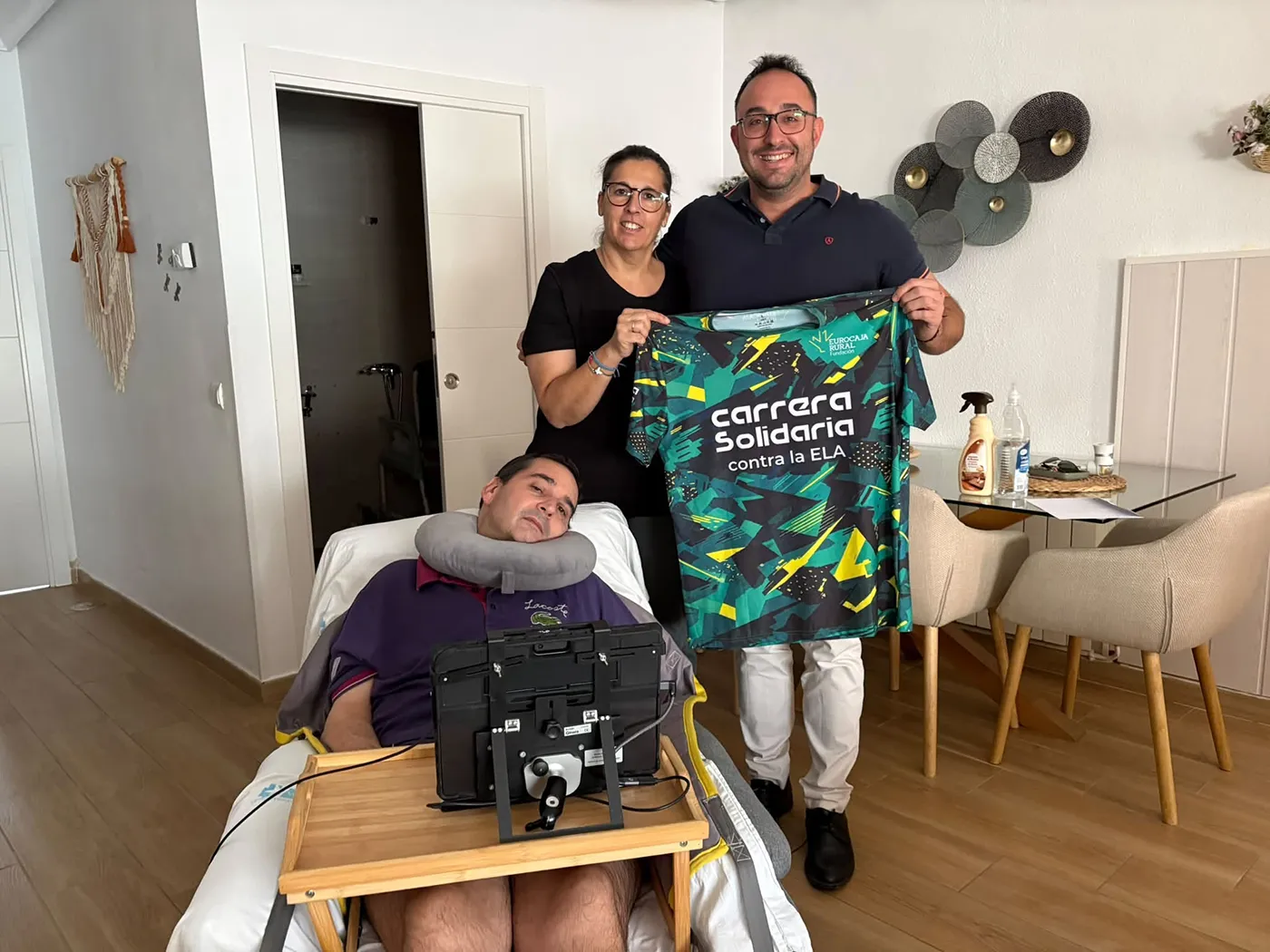 Apoyo del Ayuntamiento de Pelahustán a la Carrera Solidaria contra la ELA de la Fundación Eurocaja Rural.